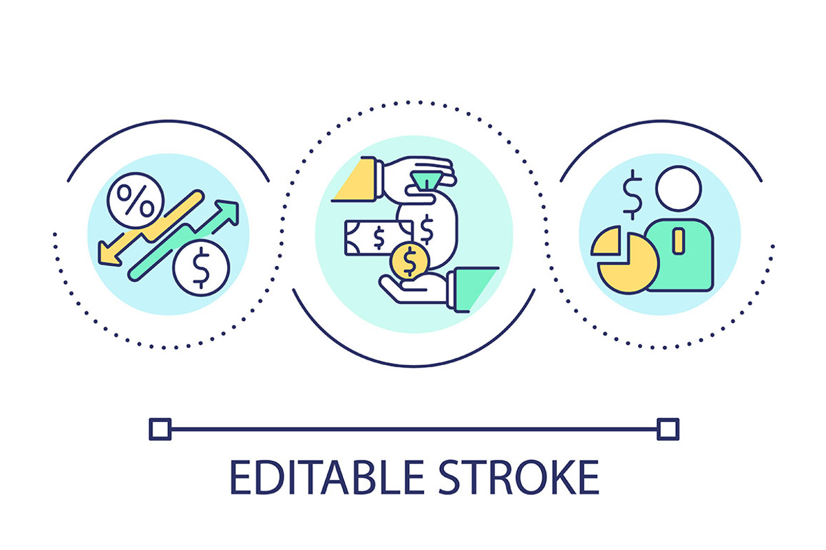 Financial transactions loop concept, a Graphic by IMG Visuals
