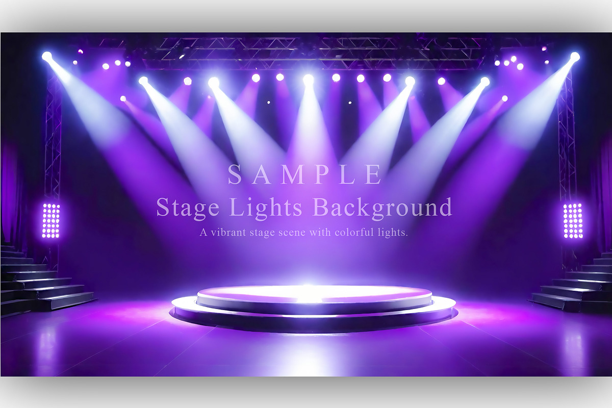 15 Stage Lights Background, a Background Graphic by NOMO DESIGN (Photo 12 of 16)