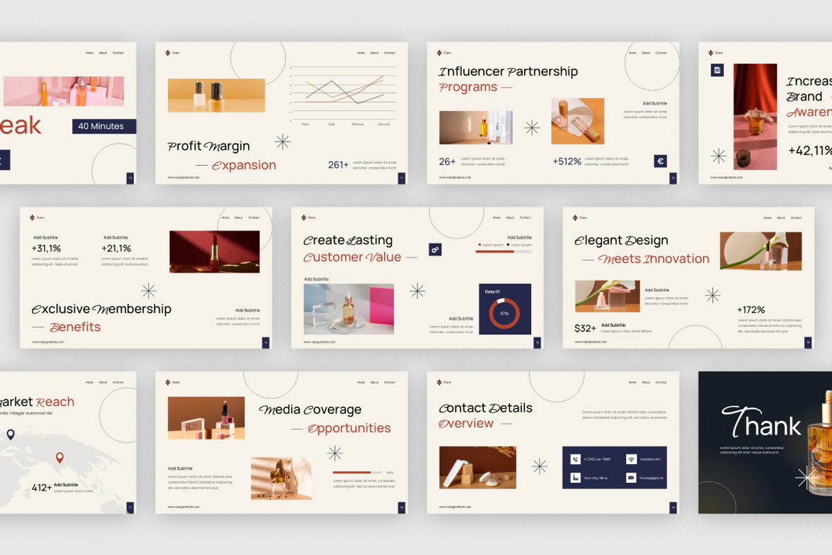 Luxury Product Launch PowerPoint, a Presentation Template by Loin Studio (Photo 4 of 4)