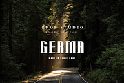 Germa - Modern Stencil Font, a Serif Font by PROF STUDIO (Thumbnail 1 of 3)