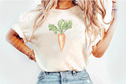 Spring Carrots Rabbit Clipart, an Illustration by Watercolor design (Thumbnail 6 of 12)