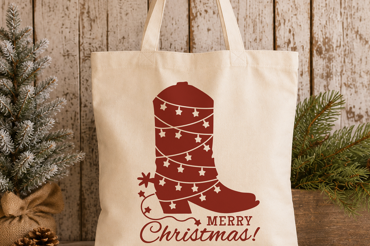 Christmas Cowboy Boot SVG Printable, an Object Graphic by TanchaArt (Photo 5 of 7)
