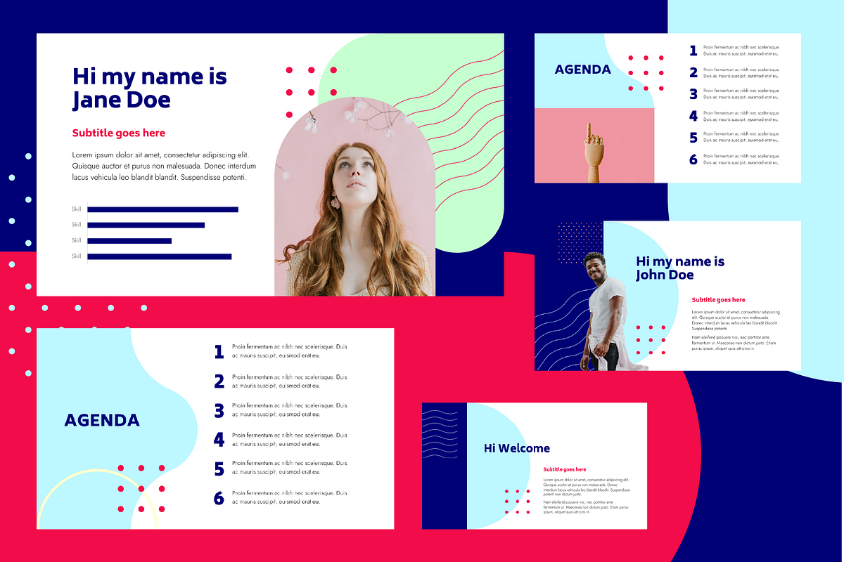 Pastel Pattern Google Slide Template, a Presentation Template by chio.design - Khalay Chio (Photo 3 of 9)