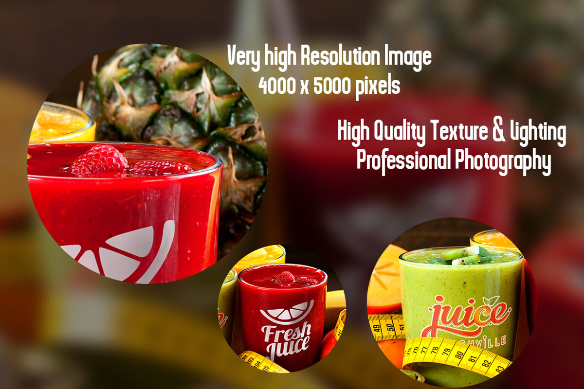 Glass Juice Mock Up V2, an Advertising Mockup by Pixel Place (Photo 3 of 6)