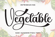 Vegetable | Script Font, a Handwritten Font by Scratchones (Thumbnail 1 of 9)