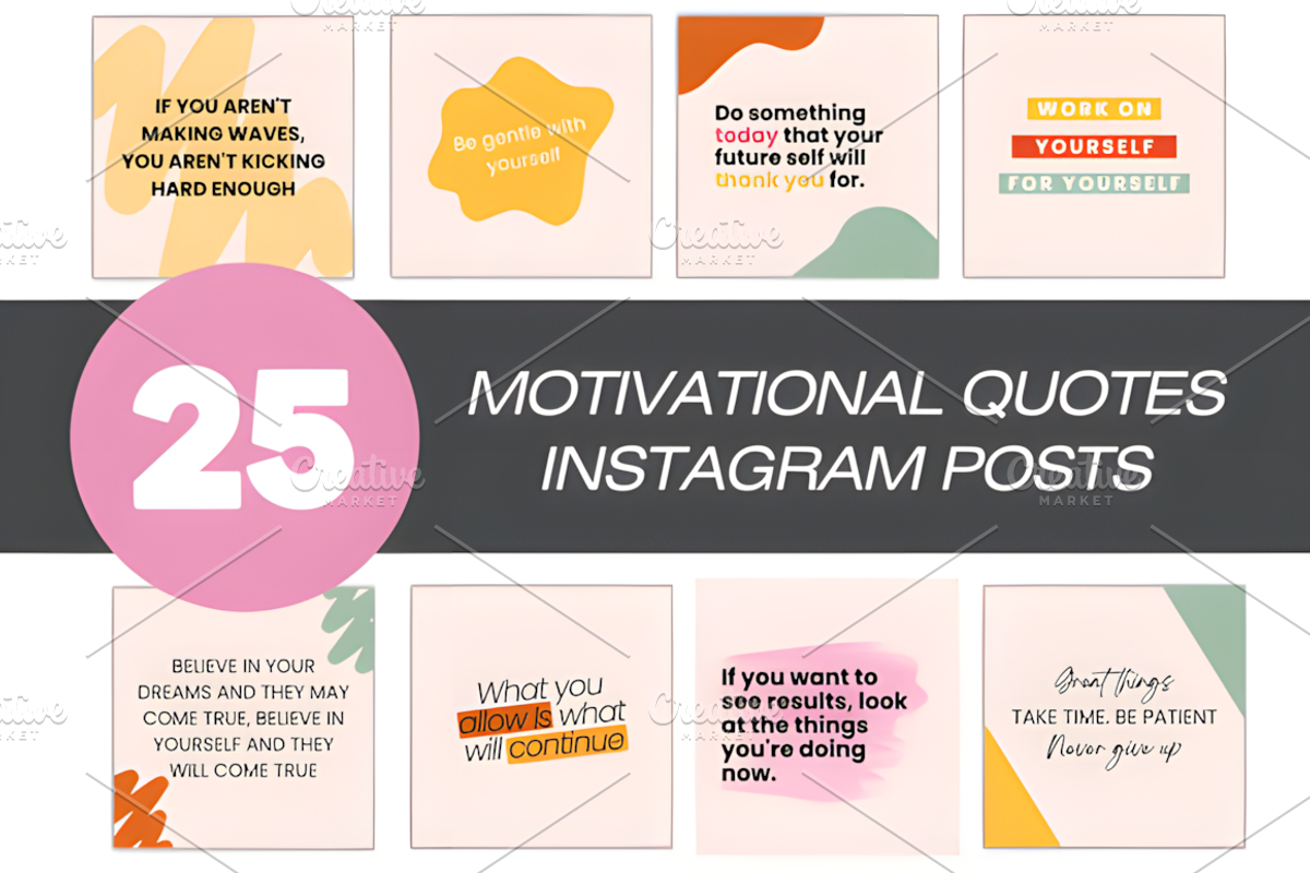 Instagram Quotes Canva Template, a Presentation Template by Ink Gallery (Photo 1 of 6)
