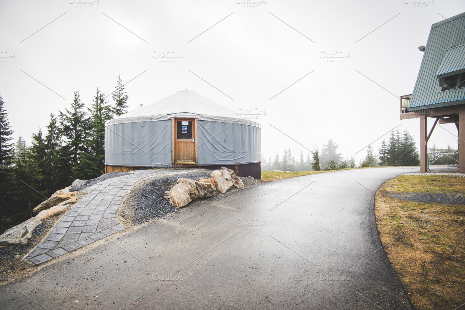 Yurt on Top of the Mountain, an Architecture Photo by Kelly Van de Vliet