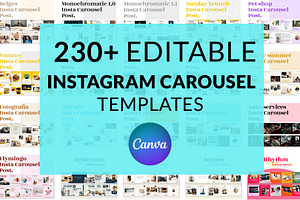 230 Instagram Carousel Templates