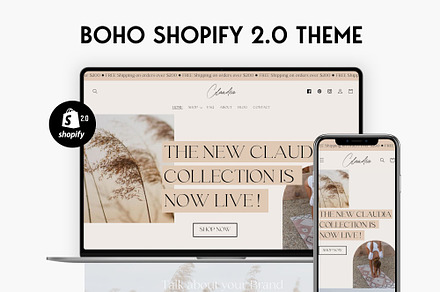 Claudia - Boho Shopify Theme, a Shopify Template by Studio Zash