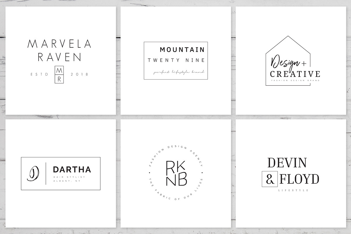 Minimal Premade Logo Bundle V03, a Branding & Logo Template by XpertgraphicD (Photo 9 of 12)