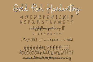 Gold Rush Font Trio