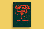 Halloween Karaoke Party Flyer, a Flyer Template by megarez (Thumbnail 1 of 3)