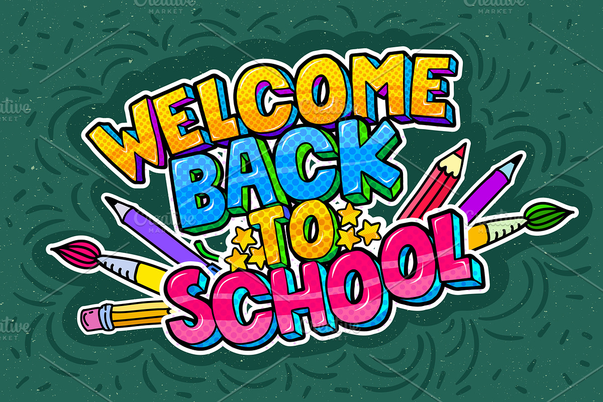 Welcome Back To School, a Decorative Illustration by VectorStory (Photo 3 of 3)