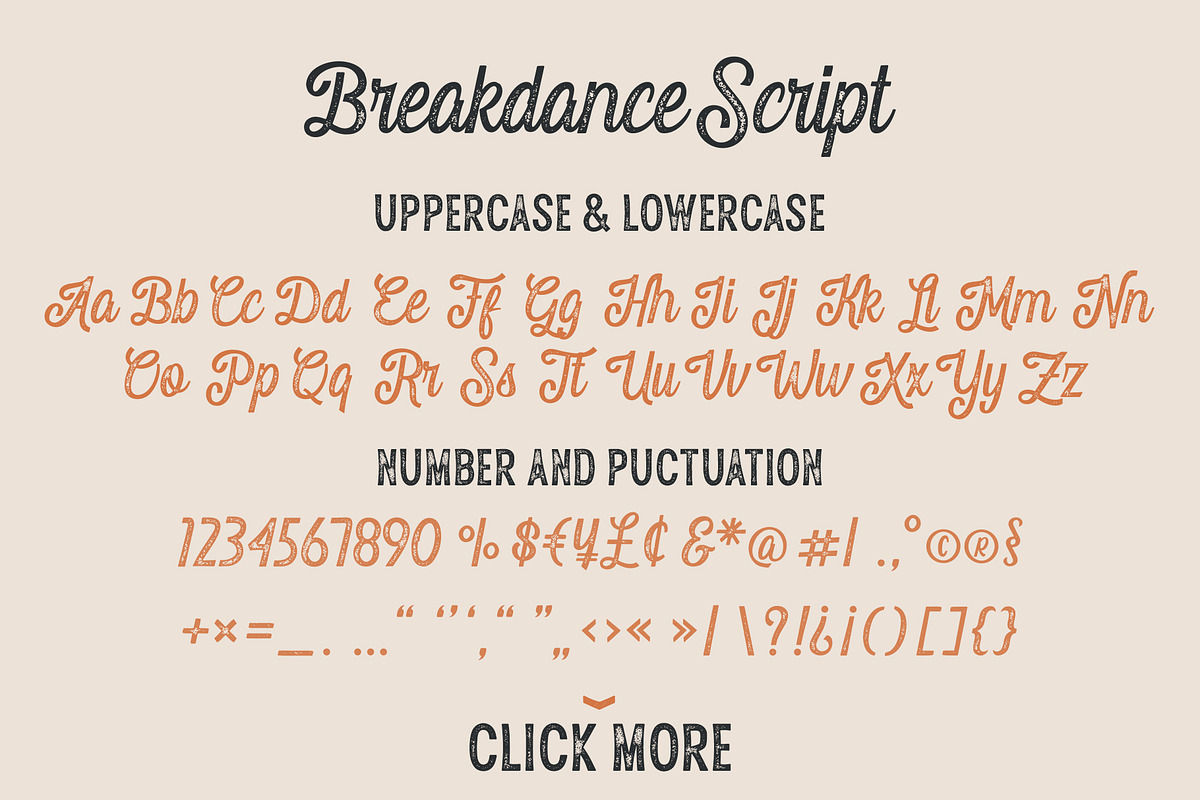 Breakdance Vintage Font preview 8