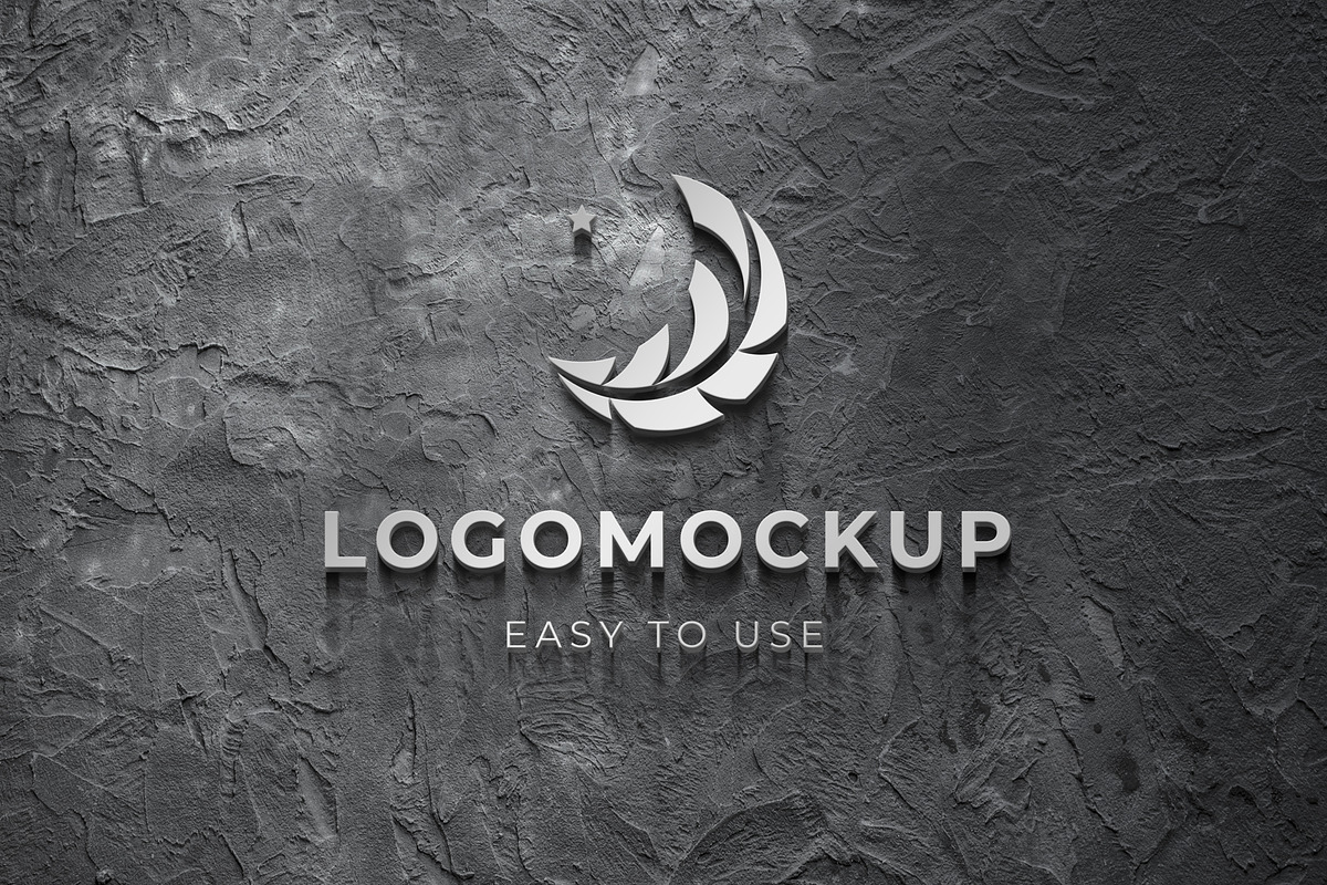 3D wall Logo Mockup Sign, a Product Mockup by shaman (Photo 6 of 6)