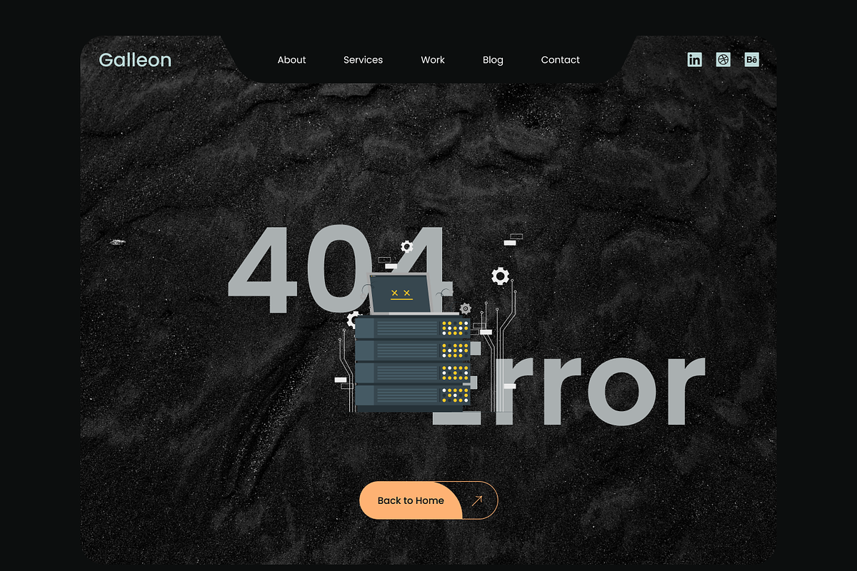 Galleon Personal Portfolio Template, an UI Kit Template by ReformedTech (Photo 5 of 9)
