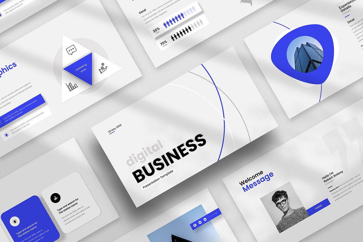 Digital Business Presentation, a Presentation Template by KreateTribe (Photo 4 of 7)