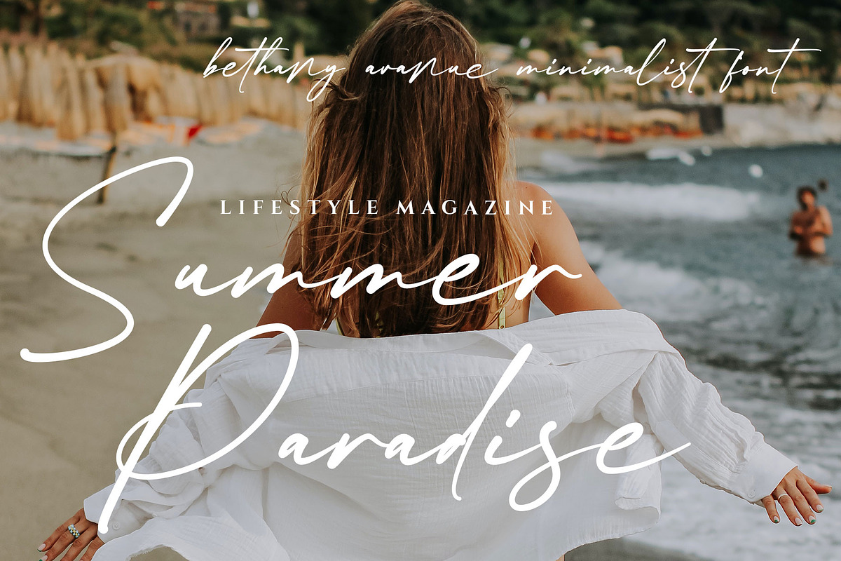 Bethany Avanue Modern Business Font, a Script Font by RantautypeStudio (Photo 13 of 15)