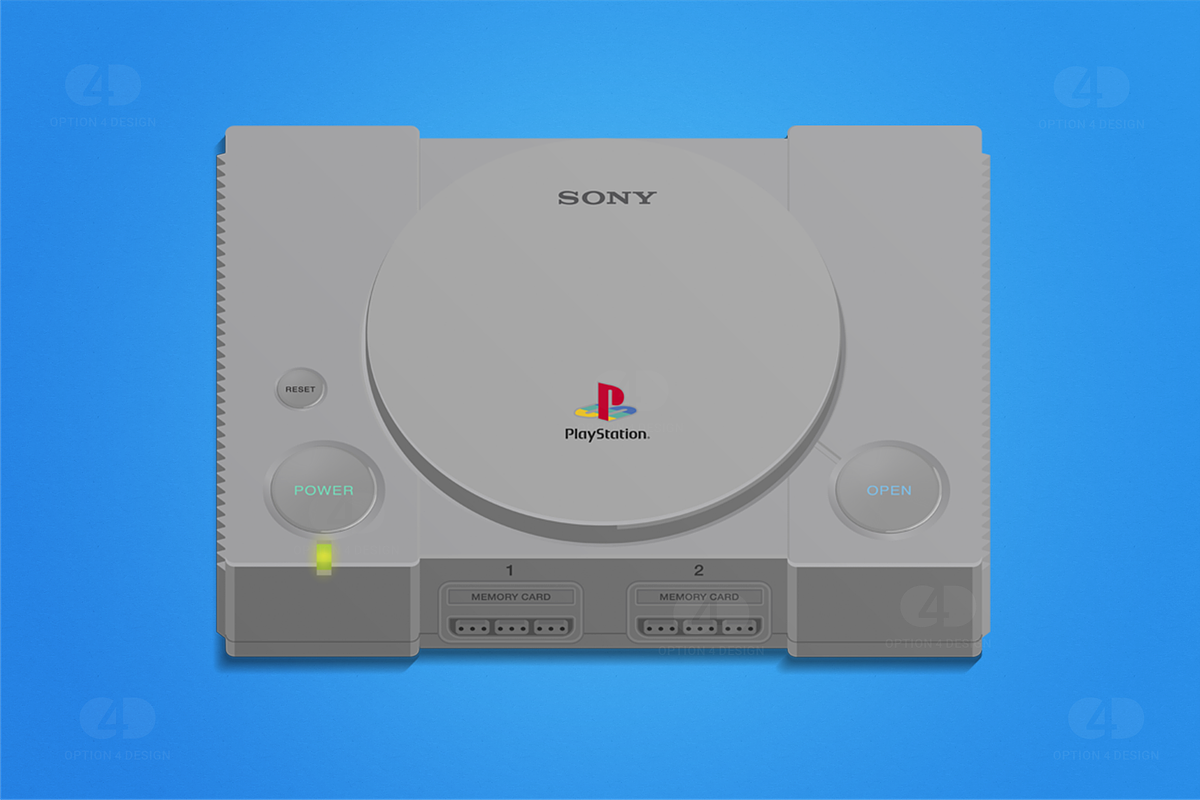 PlayStation Classic / One / PSX, an Illustration by Option 4 Design (Photo 2 of 8)
