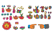 Groovy Mega Pack, an Illustration by Minhocossauro Emporium (Thumbnail 2 of 10)