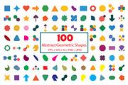 100 Abstract Geometric Shapes, an Object Graphic by ForhadGFX (Thumbnail 1 of 3)
