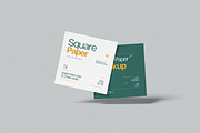 Square Paper Mockup, a Books & Magazine Mockup by Gatamotion (Thumbnail 4 of 5)