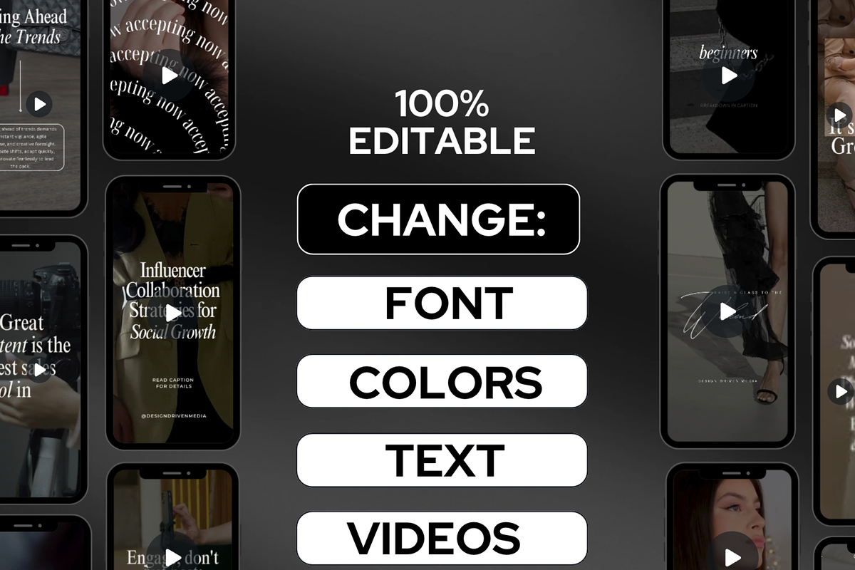 Faceless Reels Digital Marketing, a Social Media Template by Design Driven Media (Photo 5 of 6)