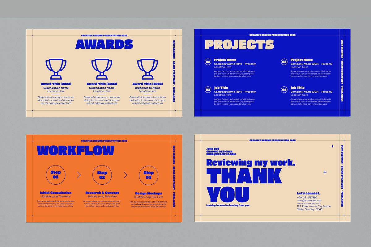 Resume Presentaion Template, a Presentation Template by MightyDesign (Photo 5 of 8)