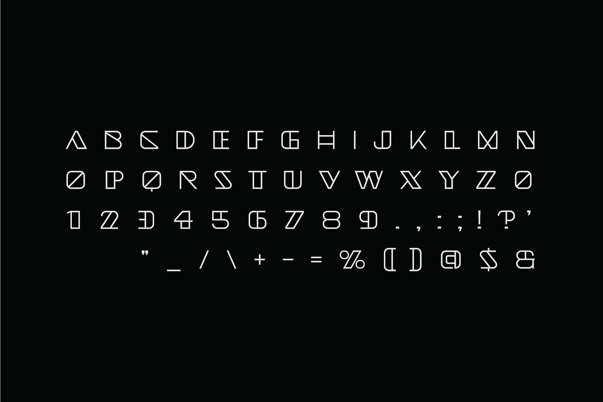 Nore Line Art Display Font, a Sans Serif Font by Ebad Designs (Photo 2 of 7)