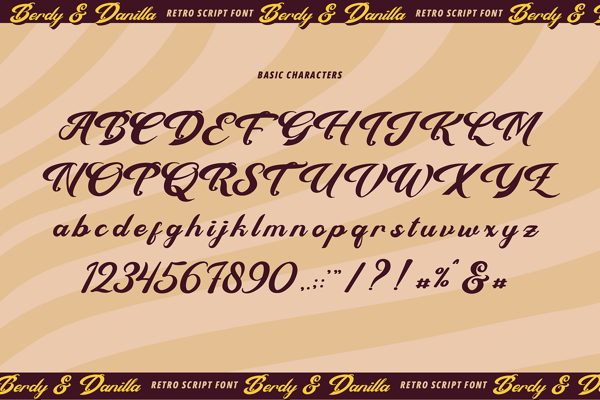 Berdy Danilla | Retro Script Font, a Script Font by Denustudios (Photo 13 of 15)