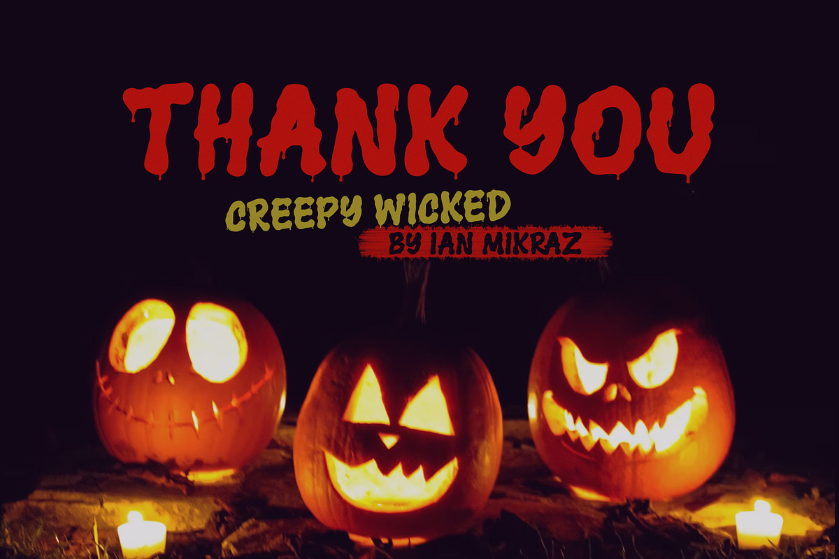 Creepy Wicked – Spooky Font, a Handwritten Font by ianmikraz (Photo 6 of 6)