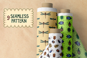 Boho Insects. Elements&patterns