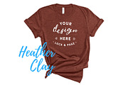 Bella Canvas TShirt Mockups On White, a Shirt Mockup by lock and page (Thumbnail 70 of 92)