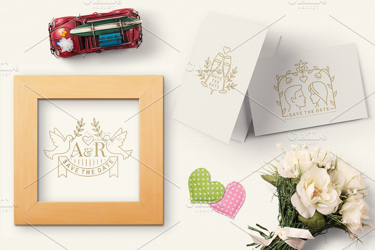 Save the Date Overlays, a Branding & Logo Template by sivVector (Photo 5 of 6)