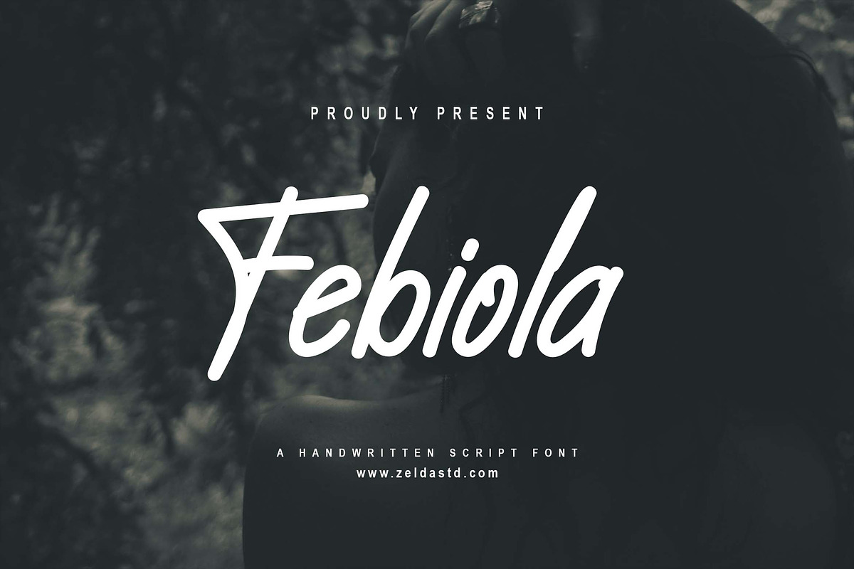 Febiola Font, a Handwritten Font by Zelda Graphic (Photo 1 of 6)