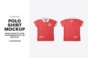 Polo Shirt Mockup, an Apparel Mockup by UnicDesign
