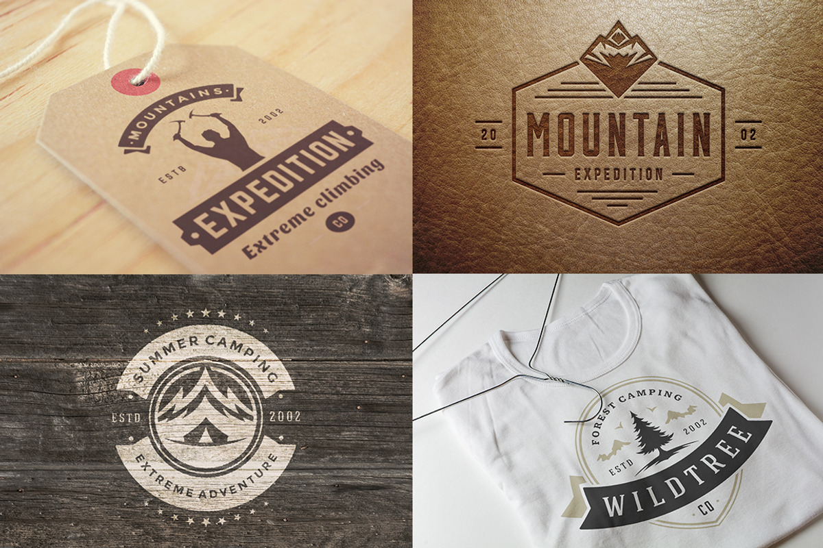 280 Outdoor logos and badges, a Branding & Logo Template by Vasya Kobelev (Photo 43 of 83)