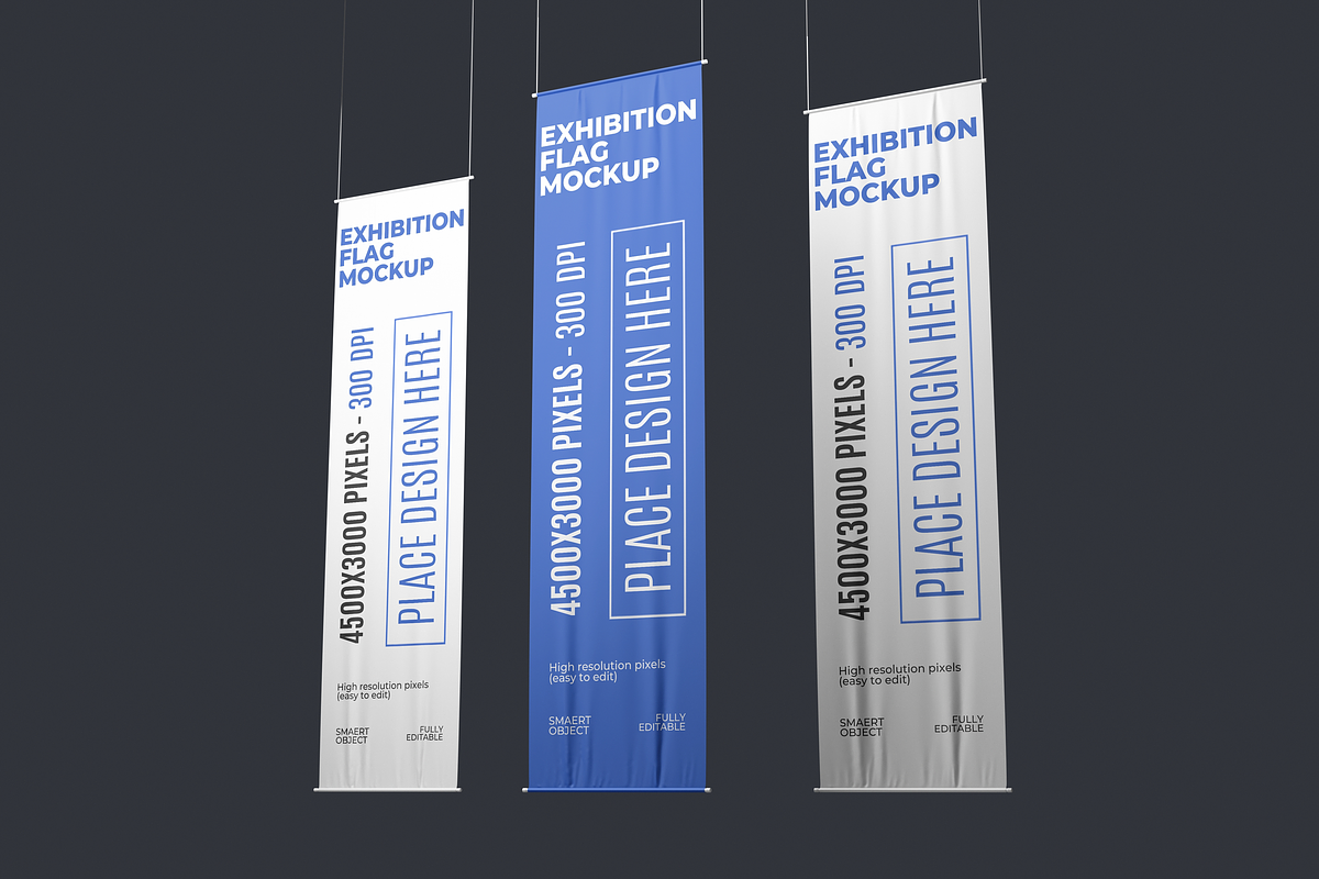 Exhibition Flag Mockup, an Advertising Mockup by DSNA Mockup (Photo 2 of 5)