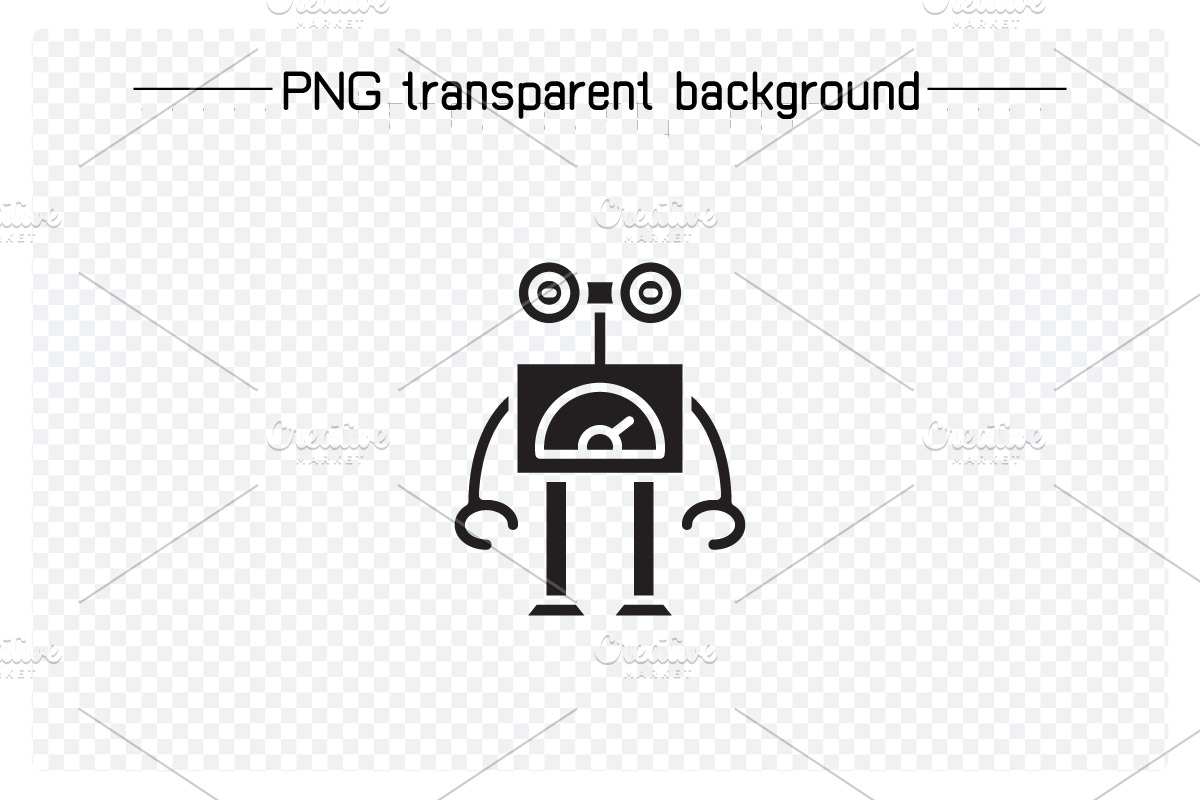 Smart Robot Avatars Set, a Solid Icon by Designfour (Photo 2 of 7)