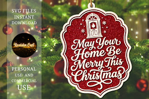 May Your Home Be Merry Christmas SVG