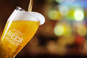 Beer Glass Mock-up#67