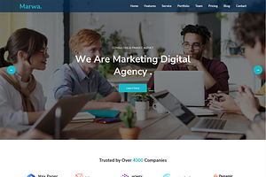 Marwa - Digital Agency WP Theme, a WordPress Template by Themesvila