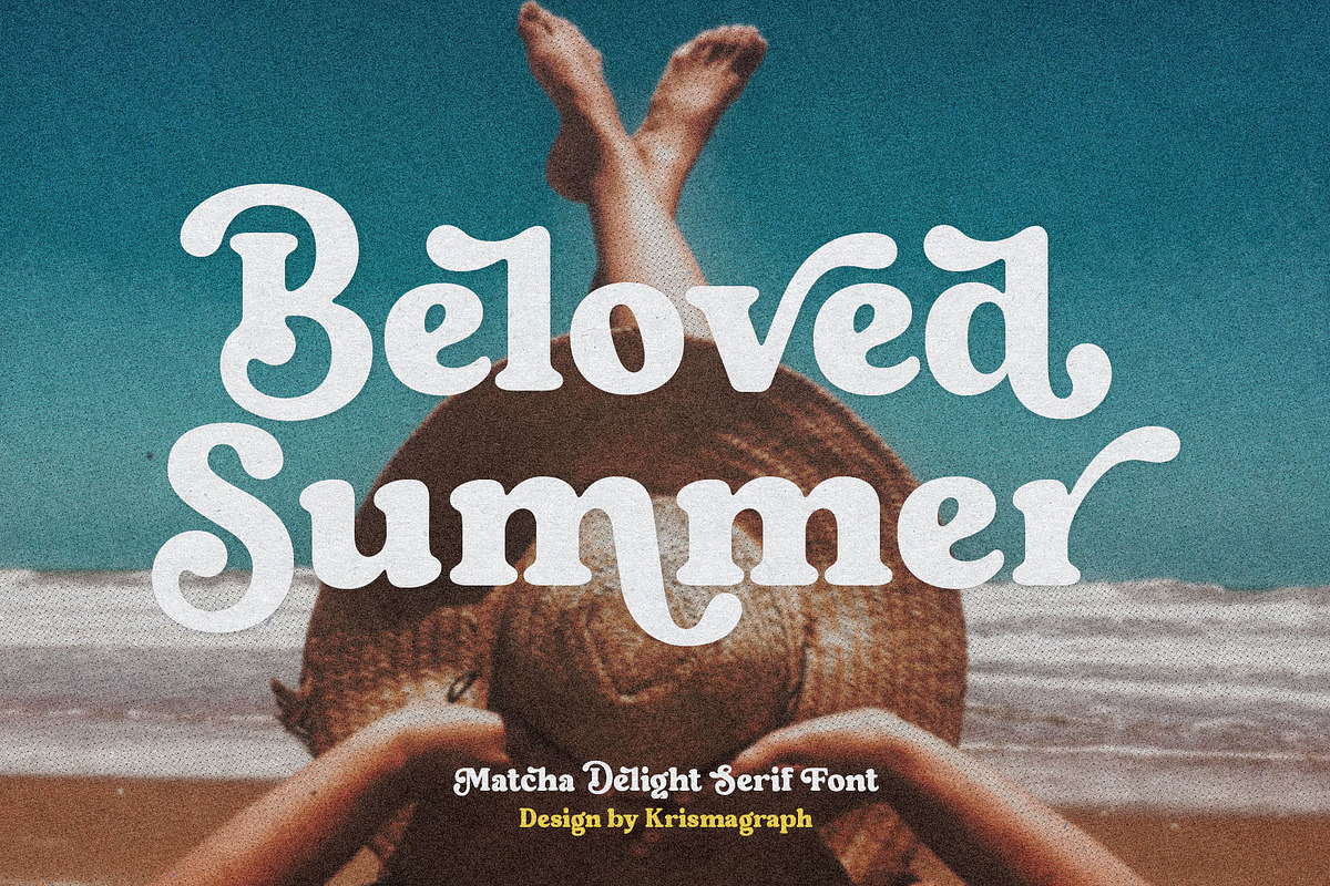 Matcha Delight | Retro Bold Serif, a Serif Font by Krismagraph (Photo 4 of 15)