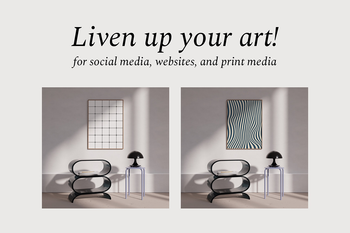Frame Mockup Bundle NOAH, a Print Template by Bonumo (Photo 9 of 13)