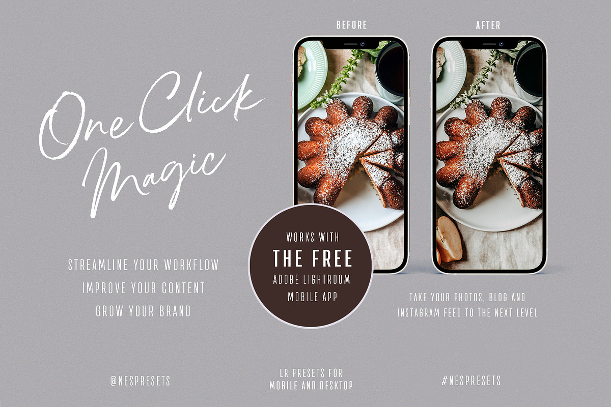 MOODY FOOD LIGHTROOM PRESETS, an Action Add-On by Nes Design Co (Photo 2 of 11)