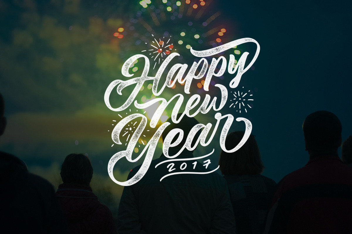 New Year Lettering Overlays, an Illustration by Davihero (Photo 1 of 7)