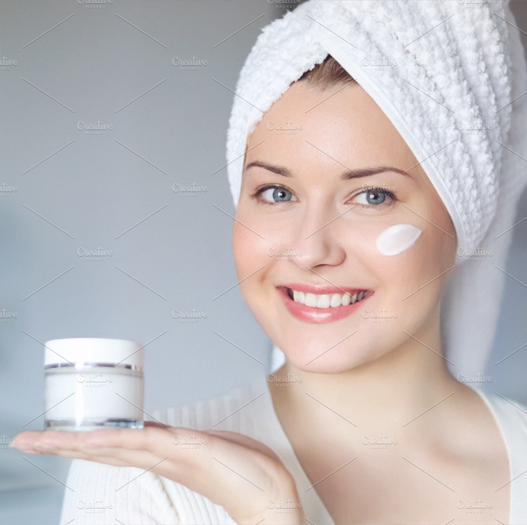 Skincare routine, morning beauty and wellness, fresh and clean a, a Person Photo by Studio ANNA