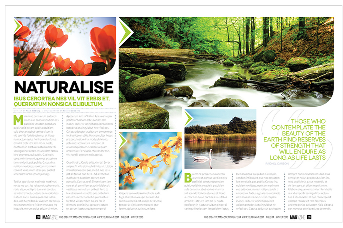 Magazine Template InDesign 05, a Magazine Template by Love Graphic Design (Photo 28 of 34)