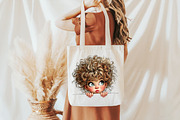 Whimsical Girl Peeking Clipart, an Illustration by Libby Wishes (Thumbnail 5 of 7)
