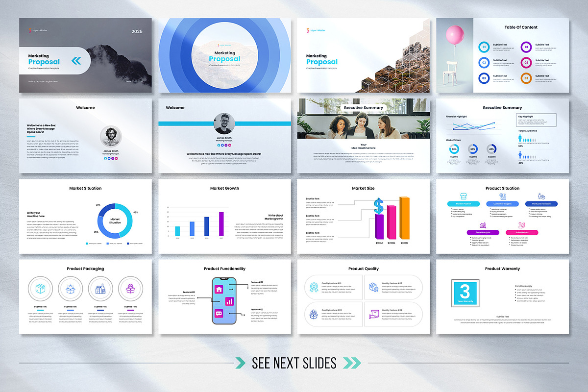 Marketing Proposal Google Slides, a Presentation Template by White Graphic (Photo 4 of 7)